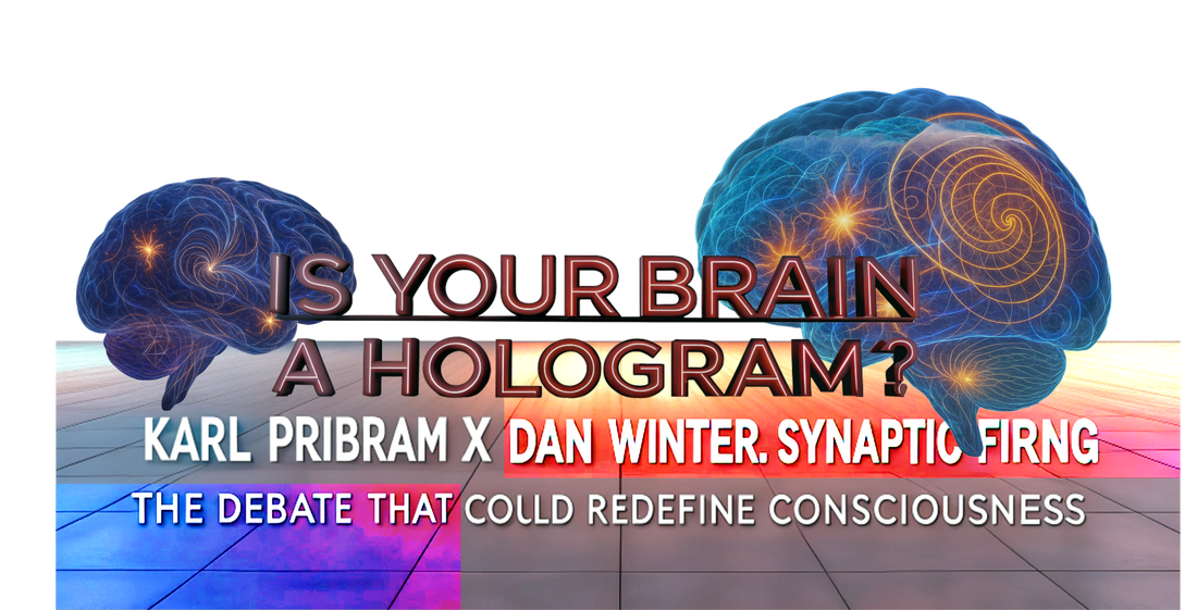 Hologram 2 Fractalized 3D brains floating over the blog post Dan Winter, Ruslan Roielty, Karl Pribram